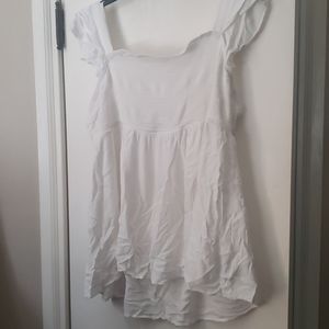 White smocked top
